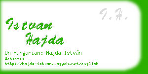 istvan hajda business card